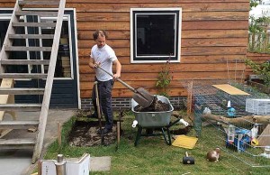 De fundering graven tegen indringers en weglopers